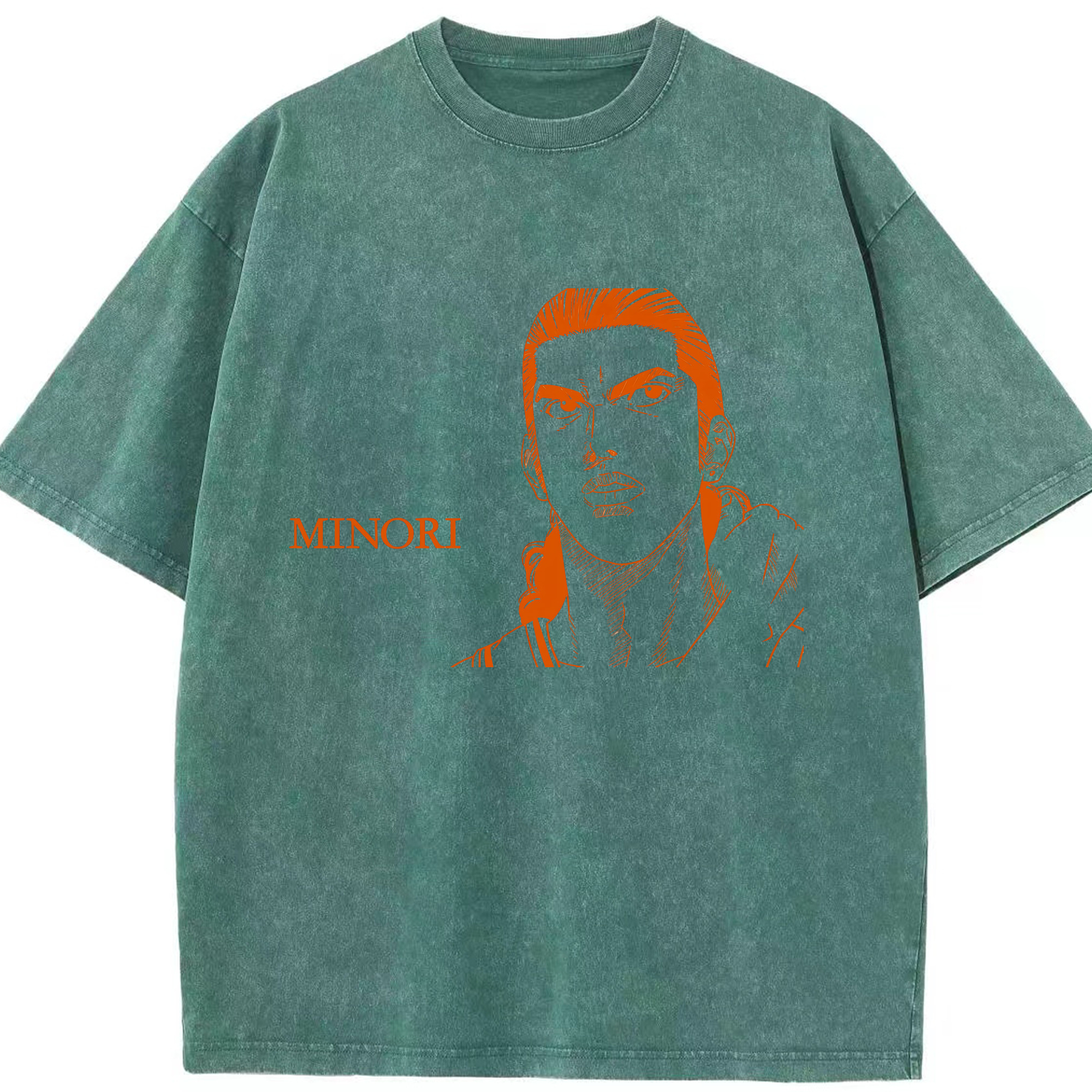 （画像用） SLAM DUNK／スラムダンク 綿100% ヴィンテージ風 半袖Tシャツ（フロントプリント）